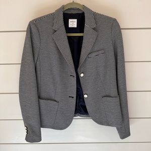 Cute Cotton, lined , GAP blazer.   Navy/white stripe